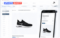 Sports Direct Malaysia interface, full project view